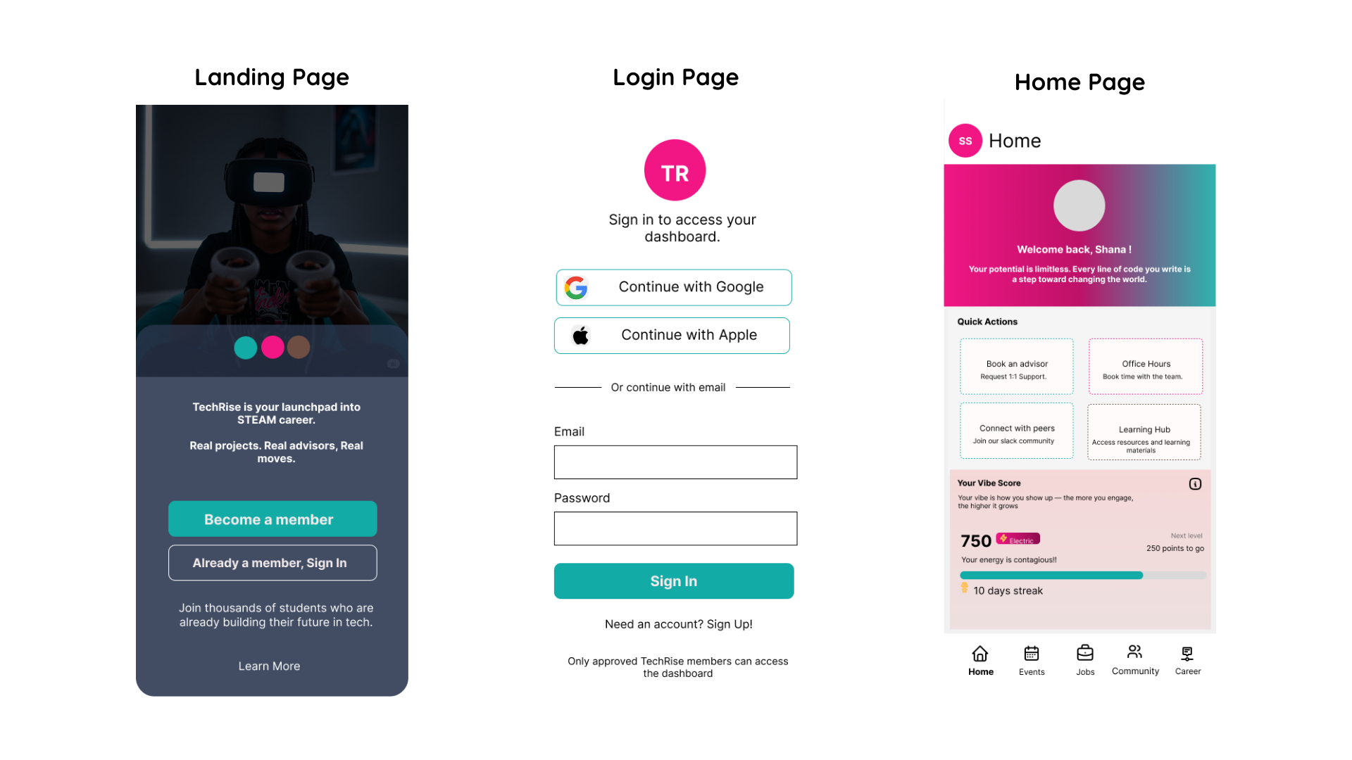 Original Techrise App Screenshot